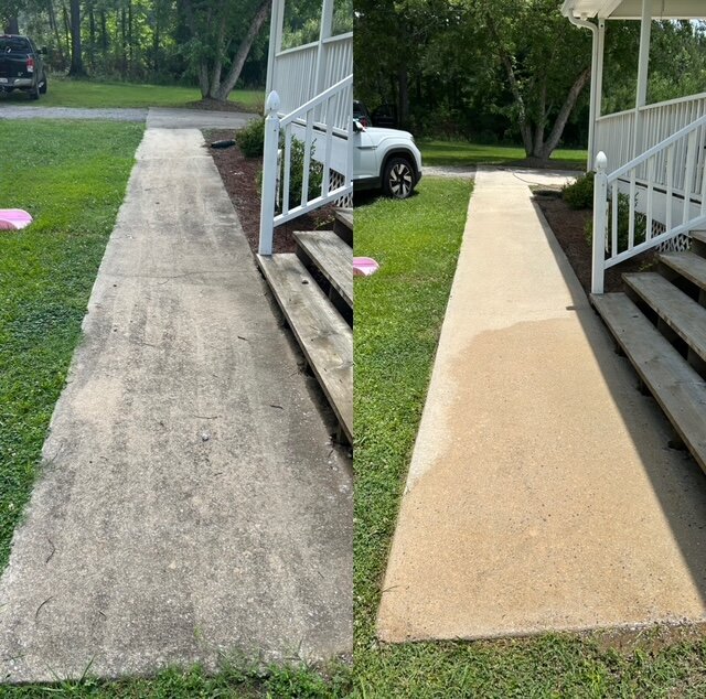 Front sidewalk